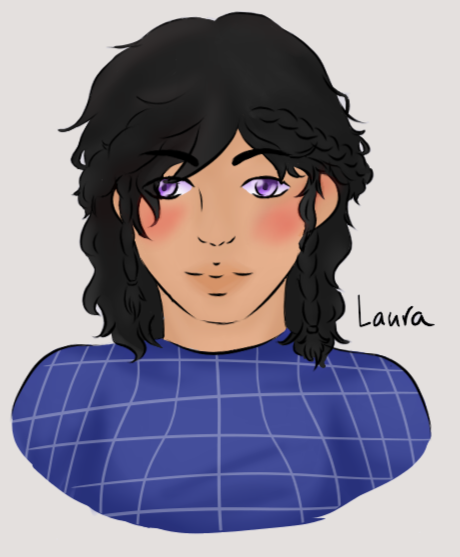 Old drawing of Laura