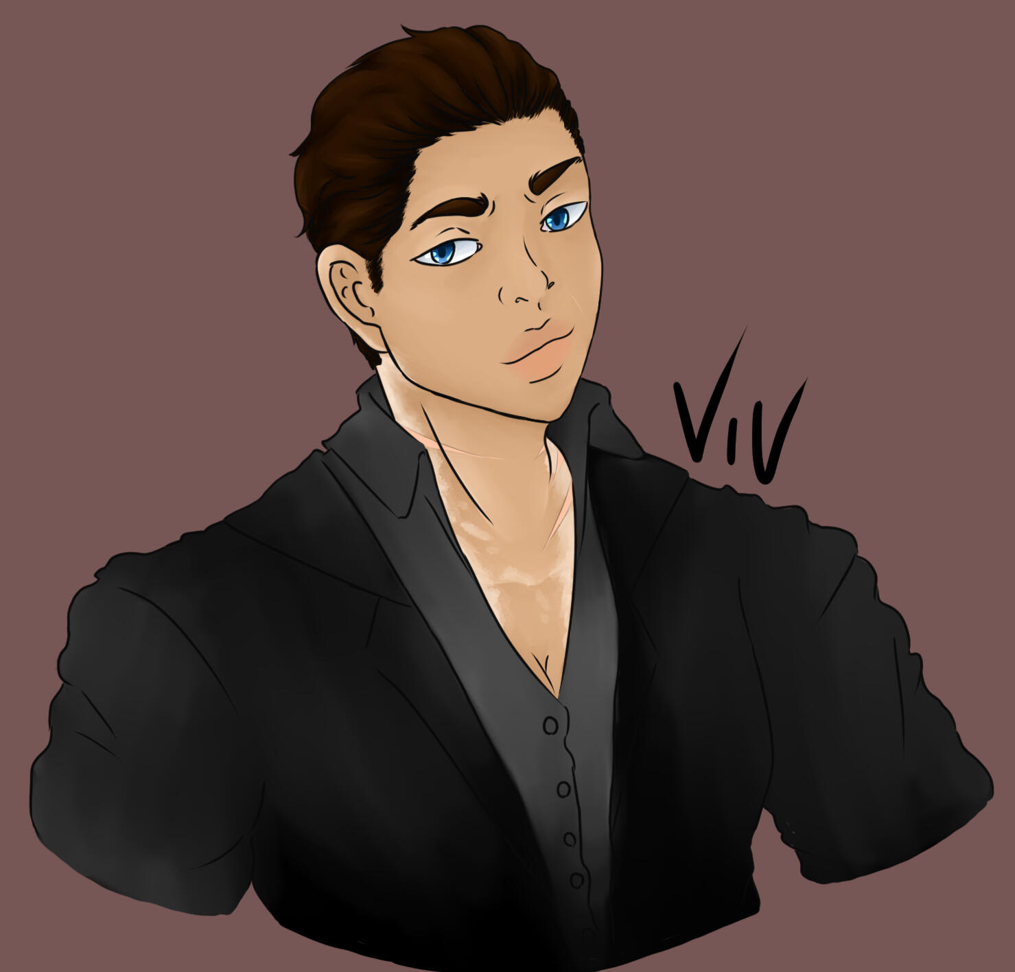 Viv with short hair